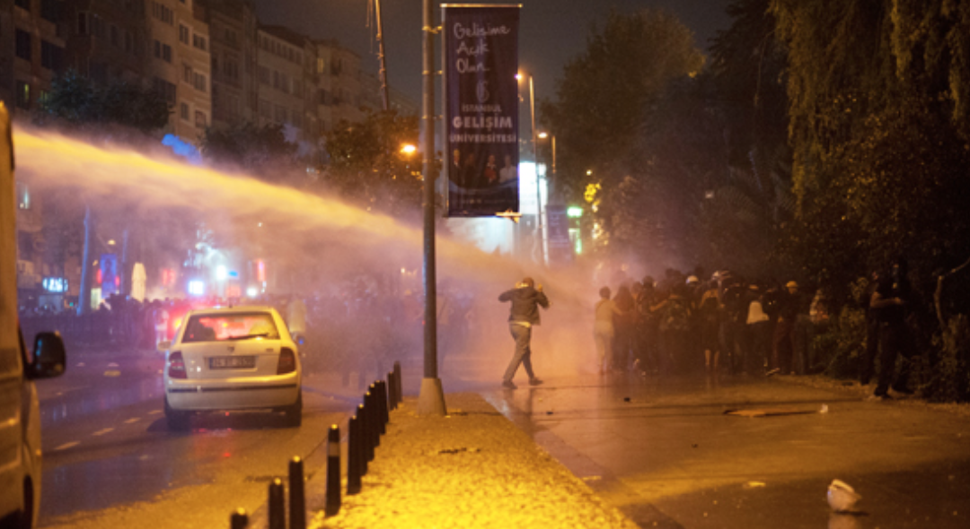 Gezi Park Update: Water Cannons Blast Protesters with Pepper Gas Chemical