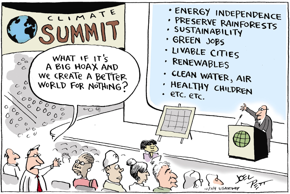Climate Summit by Joel Pett