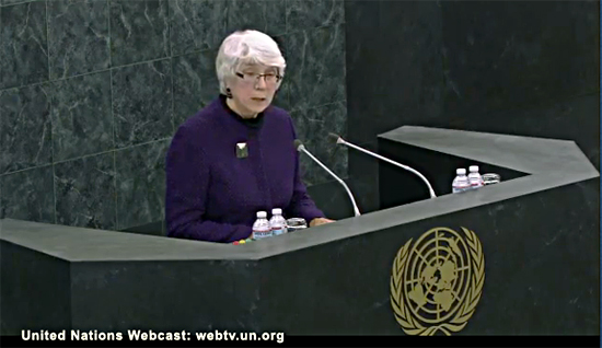 Pace Law Professor Ann Powers at UN General Assembly Debate on Law of the Sea