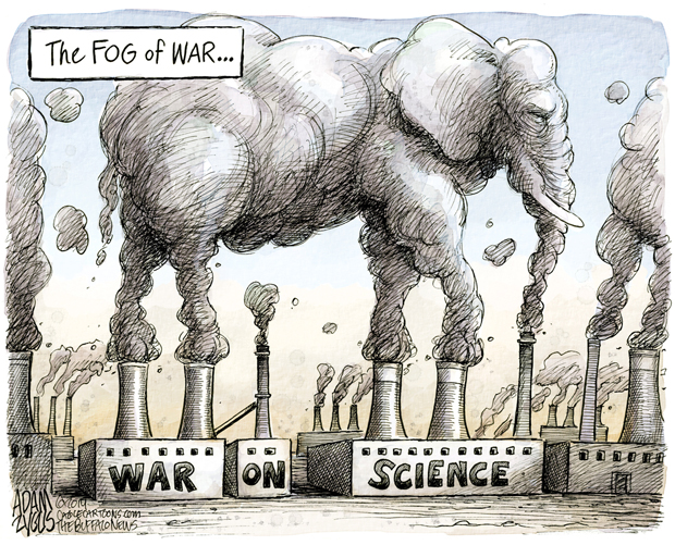 War On Science by Adam Zyglis
