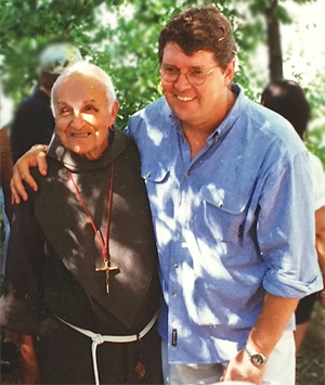 Brother Joe Marie and I, Graymoor Monastery, ca. 2000.